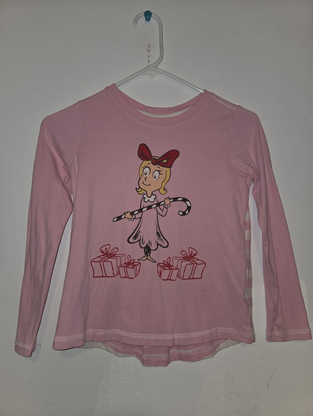 Hanna Andersson X Dr. Seuss Cindy Lou Who Christmas Long Sleeve Top 130/8